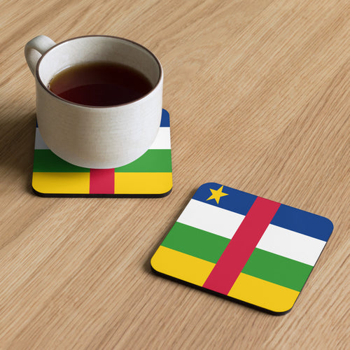 National Flag Coasters - Collection 1 Central African Republic / 3.74x3.74