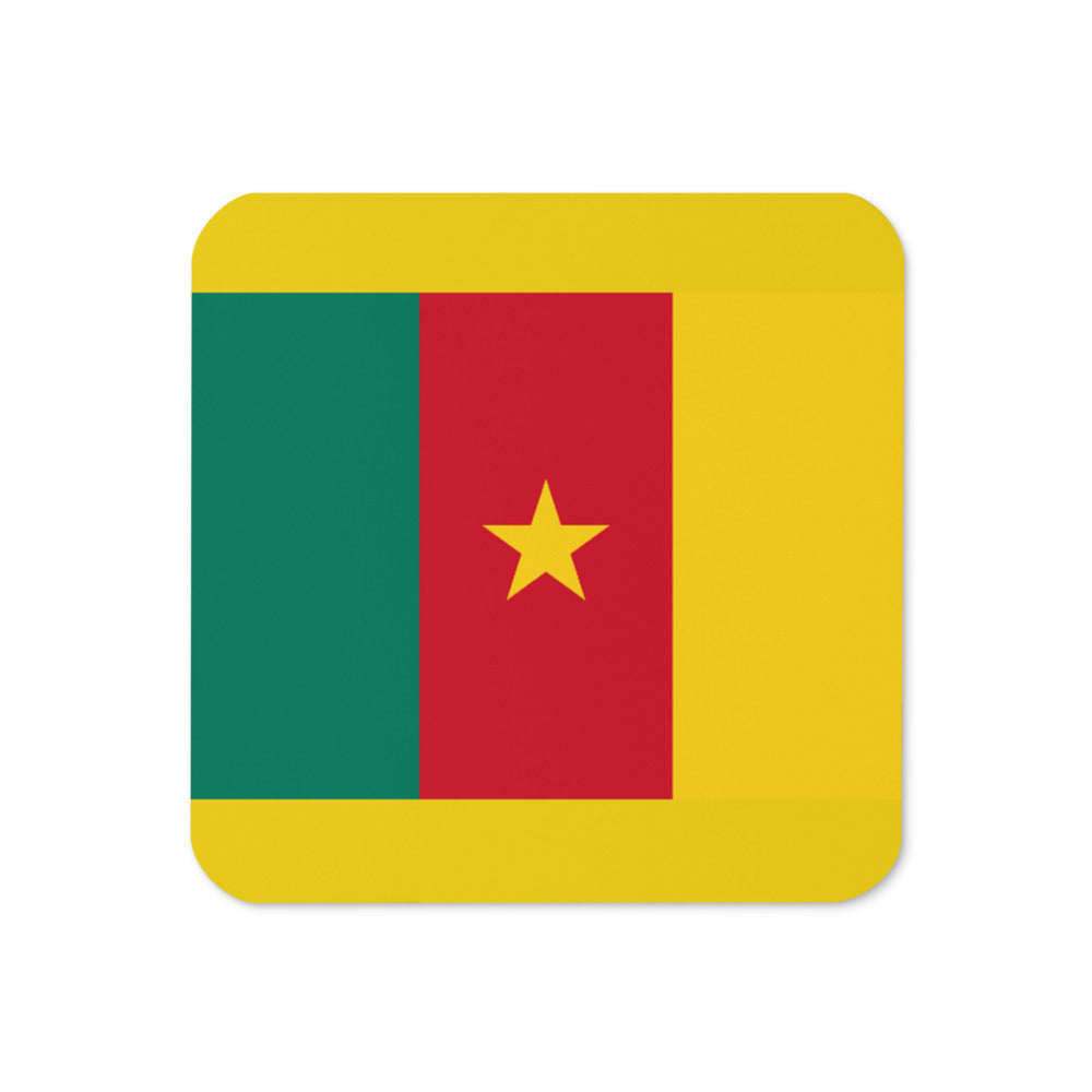 National Flag Coasters - Collection 1 Cameroon coaster