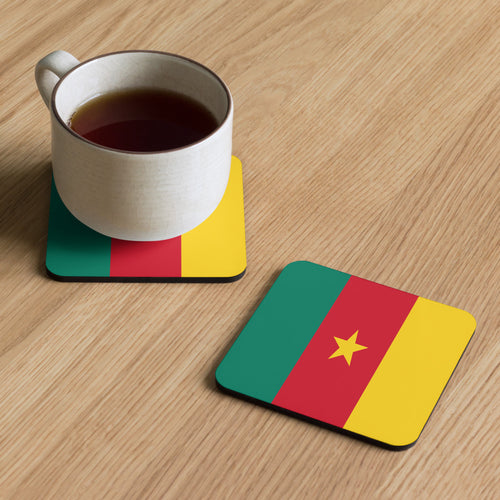 National Flag Coasters - Collection 1 Cameroon / 3.74x3.74