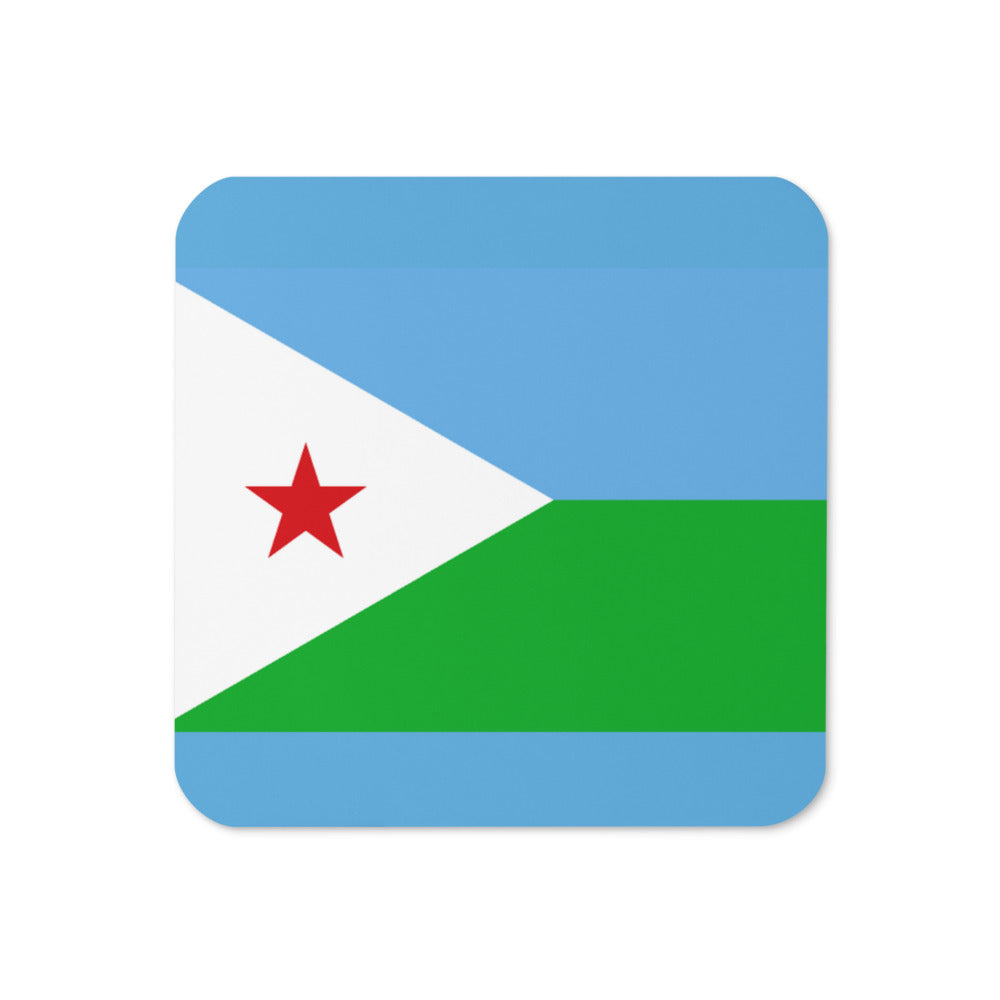 National Flag Coasters - Collection 1 Djibouti coaster