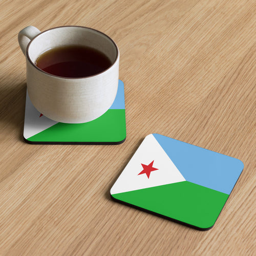 National Flag Coasters - Collection 1 Djibouti / 3.74x3.74
