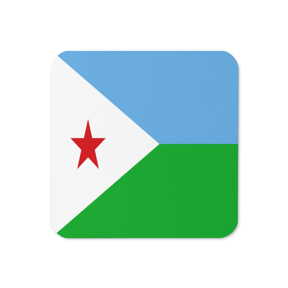 National Flag Coasters - Collection 1 Djibouti coaster