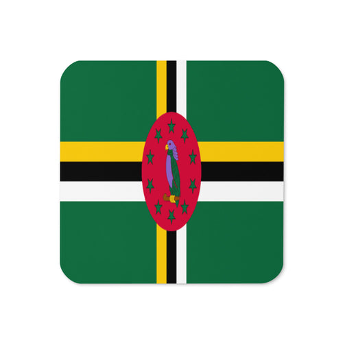 National Flag Coasters - Collection 1 Dominica / 3.74x3.74