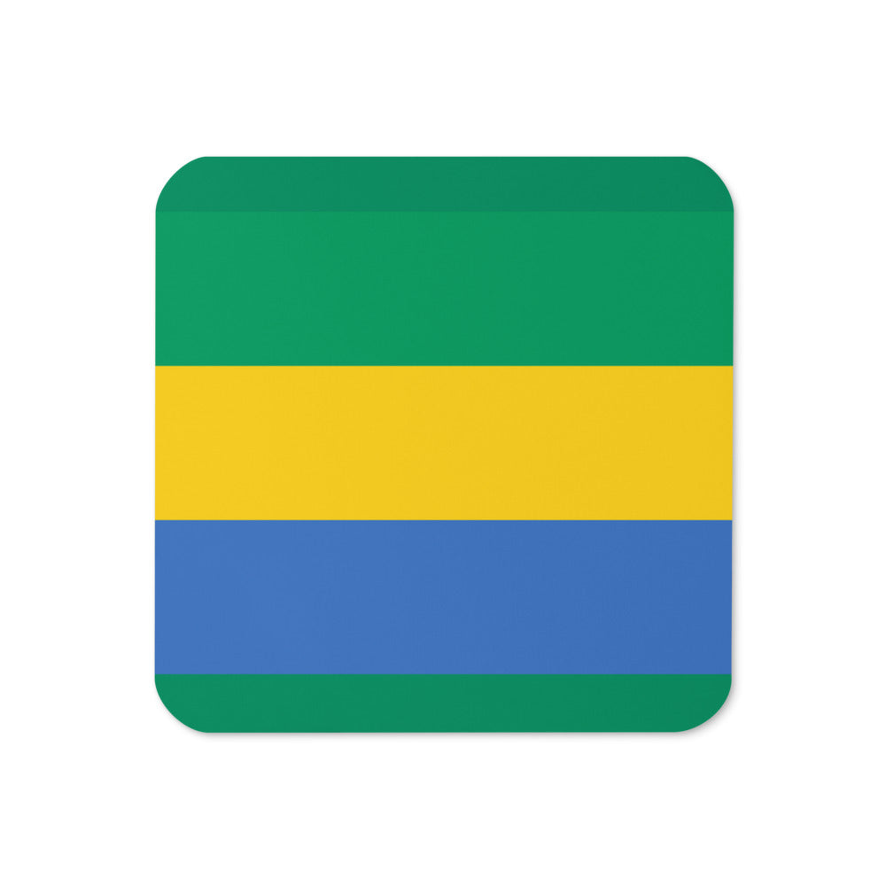 National Flag Coasters - Collection 1 Gabon coaster