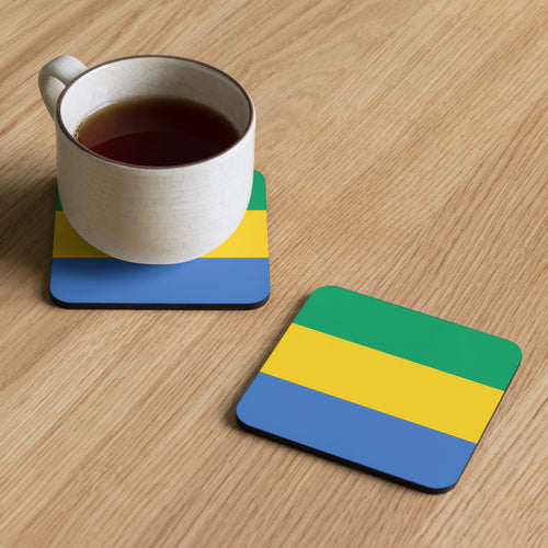 National Flag Coasters - Collection 1 Gabon / 3.74x3.74