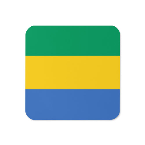 National Flag Coasters - Collection 1 Gabon / 3.74x3.74