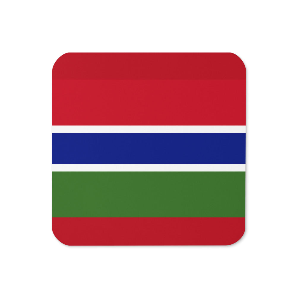 National Flag Coasters - Collection 1 Gambia coaster