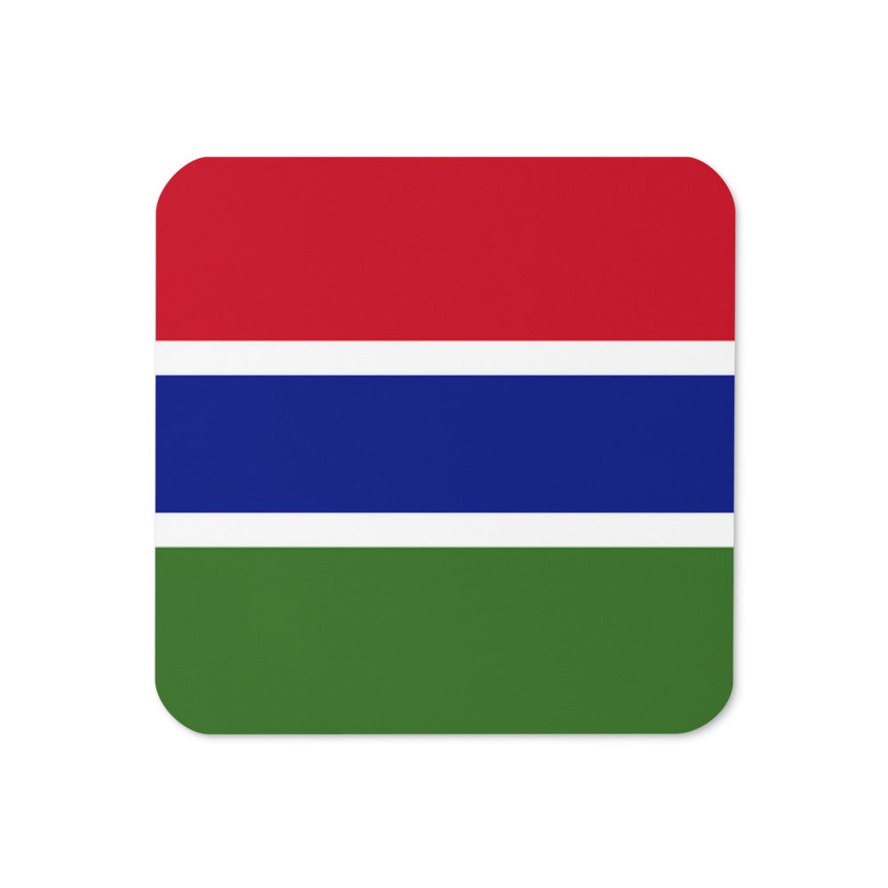 National Flag Coasters - Collection 1 Gambia coaster