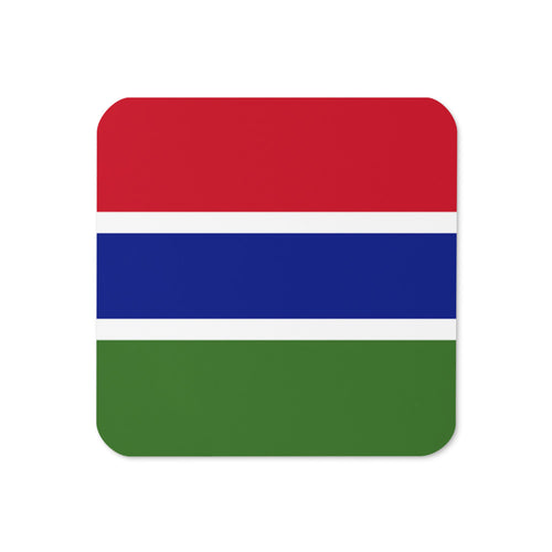 National Flag Coasters - Collection 1 Gambia / 3.74x3.74