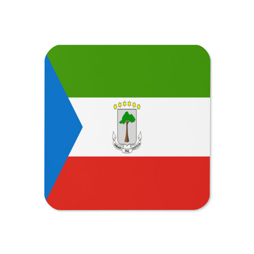 National Flag Coasters - Collection 1 Equatorial Guinea / 3.74x3.74