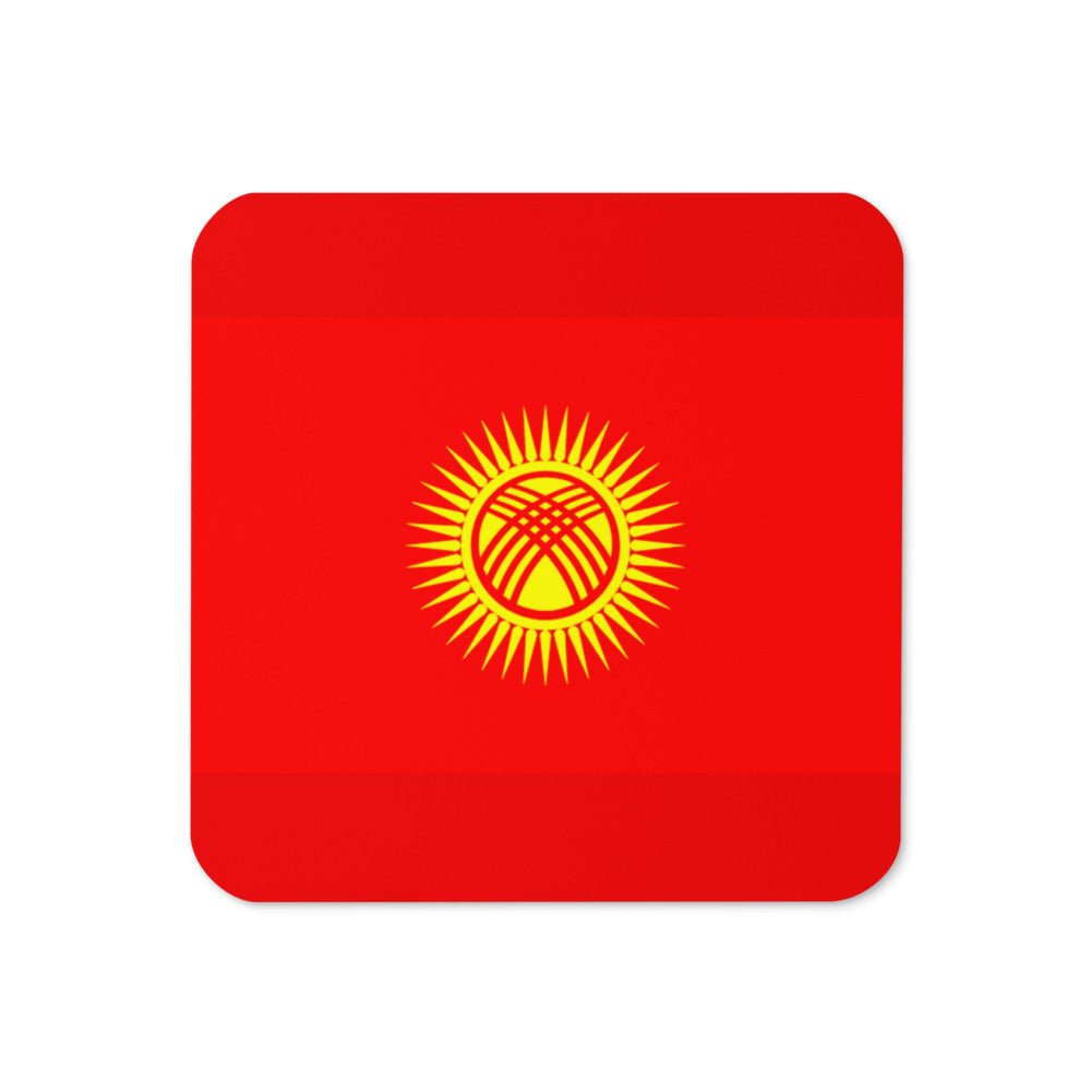 National Flag Coasters - Collection 1 Kyrgyzstan coaster