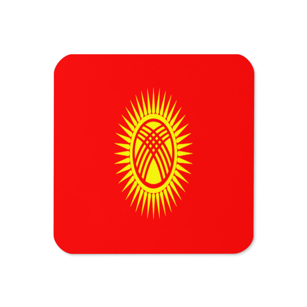 National Flag Coasters - Collection 1 Kyrgyzstan coaster