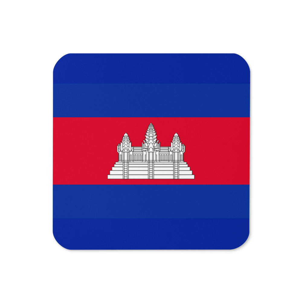 National Flag Coasters - Collection 1 Cambodia coaster