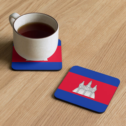 National Flag Coasters - Collection 1 Cambodia / 3.74x3.74