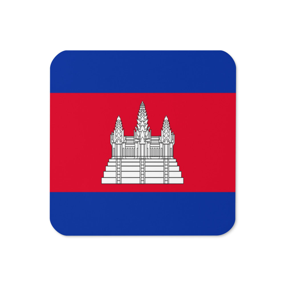 National Flag Coasters - Collection 1 Cambodia coaster