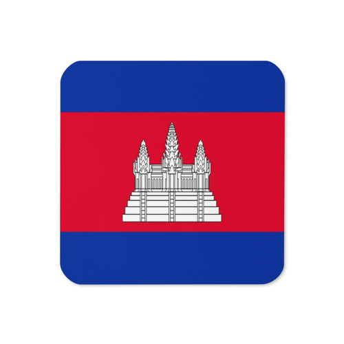 National Flag Coasters - Collection 1 Cambodia / 3.74x3.74