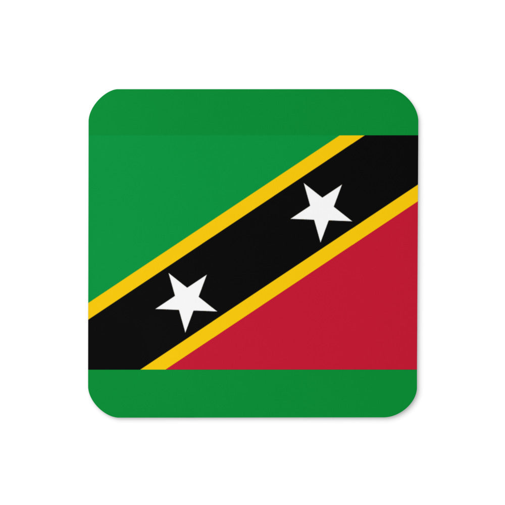 National Flag Coasters - Collection 1 St. Kitts & Nevis coaster