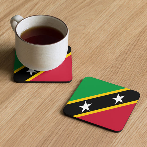 National Flag Coasters - Collection 1 St. Kitts & Nevis / 3.74x3.74