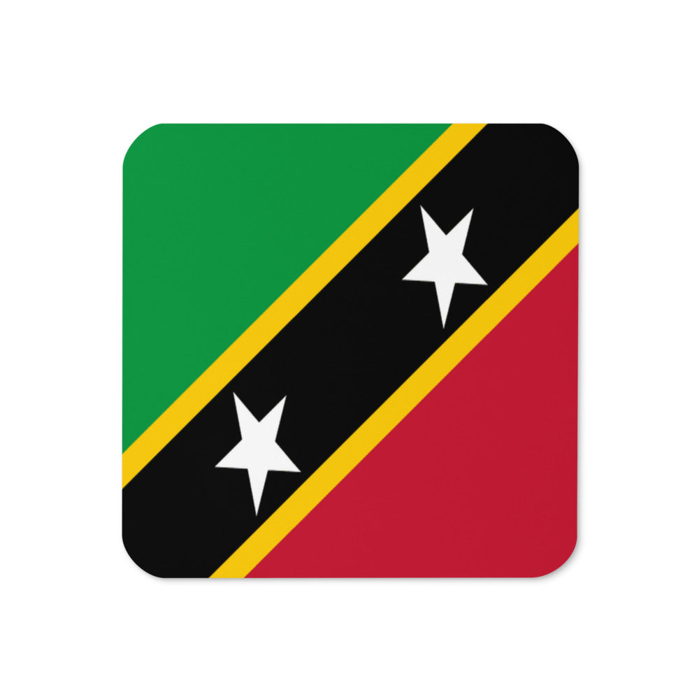 National Flag Coasters - Collection 1 St. Kitts & Nevis coaster