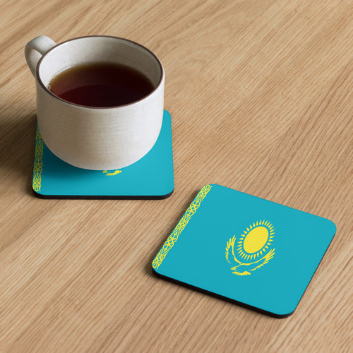 National Flag Coasters - Collection 1 Kazakhstan / 3.74x3.74