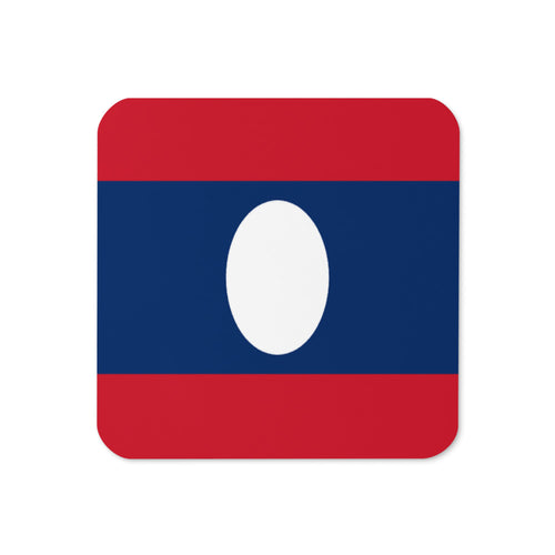 National Flag Coasters - Collection 1 Laos / 3.74x3.74