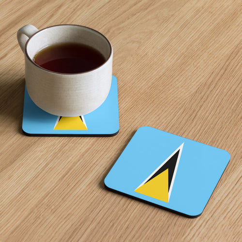 National Flag Coasters - Collection 1 St. Lucia / 3.74x3.74