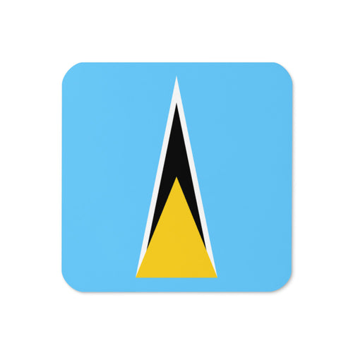 National Flag Coasters - Collection 1 St. Lucia / 3.74x3.74