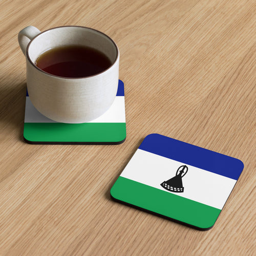 National Flag Coasters - Collection 2 Lesotho / 3.74x3.74
