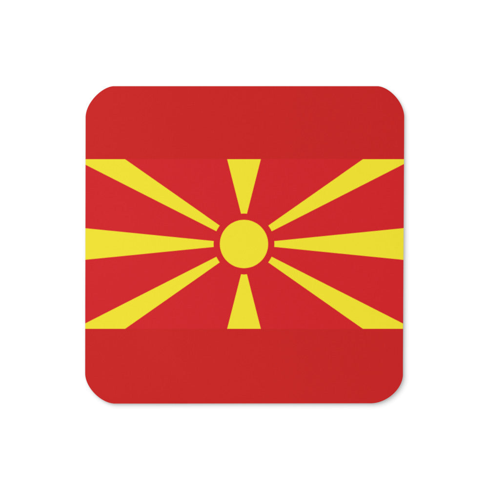 National Flag Coasters - Collection 2 North Macedonia coaster