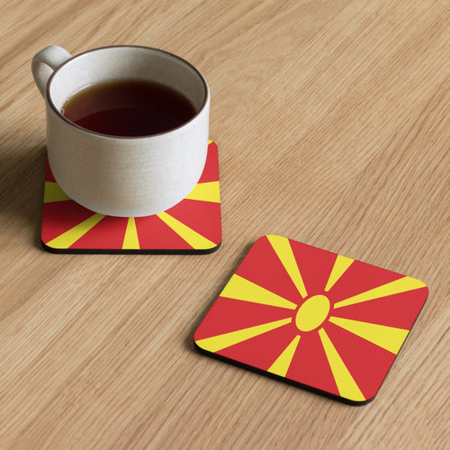 National Flag Coasters - Collection 2 North Macedonia / 3.74x3.74