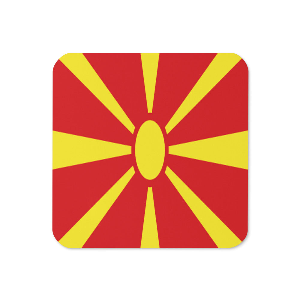 National Flag Coasters - Collection 2 North Macedonia coaster