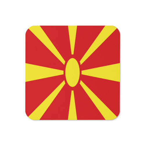 National Flag Coasters - Collection 2 North Macedonia / 3.74x3.74
