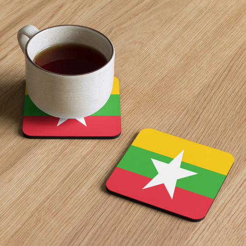National Flag Coasters - Collection 2 Myanmar / 3.74x3.74