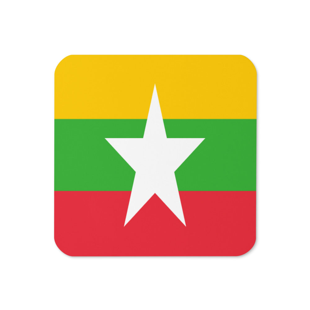 National Flag Coasters - Collection 2 Myanmar coaster