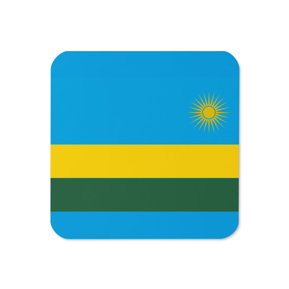 National Flag Coasters - Collection 2 Rwanda coaster