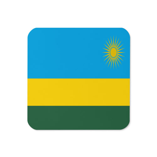 National Flag Coasters - Collection 2 Rwanda / 3.74x3.74