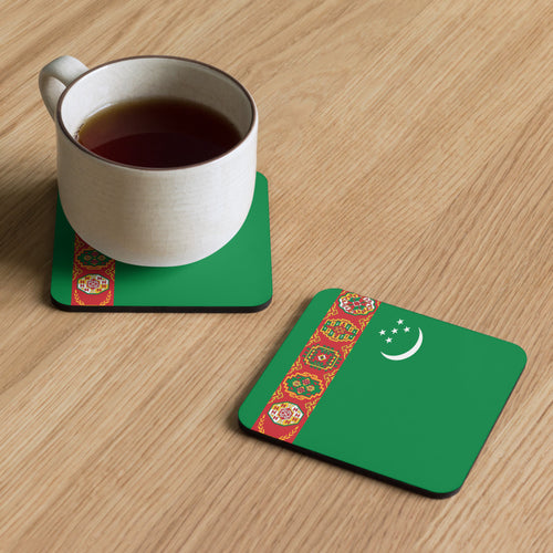 National Flag Coasters - Collection 2 Turkmenistan / 3.74x3.74