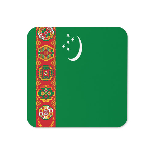 National Flag Coasters - Collection 2 Turkmenistan / 3.74x3.74