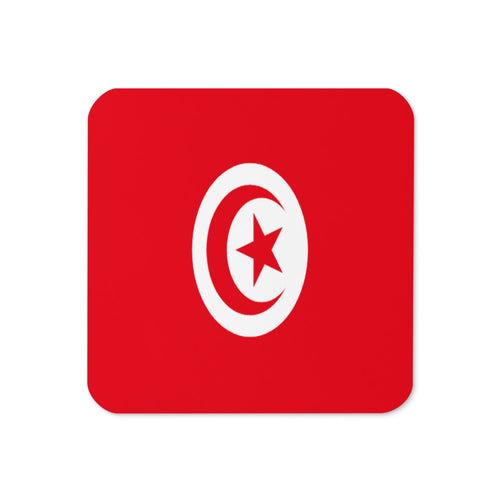 National Flag Coasters - Collection 2 Tunisia / 3.74x3.74