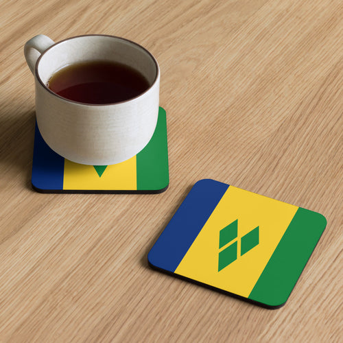 National Flag Coasters - Collection 2 St. Vincent & Grenadines / 3.74x3.74