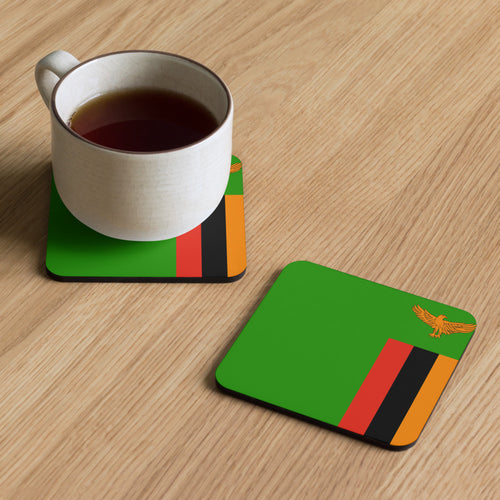 National Flag Coasters - Collection 2 Zambia / 3.74x3.74