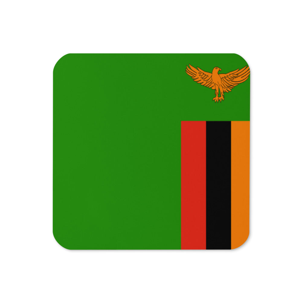 National Flag Coasters - Collection 2 Zambia coaster