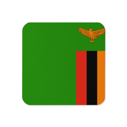 National Flag Coasters - Collection 2 Zambia / 3.74x3.74