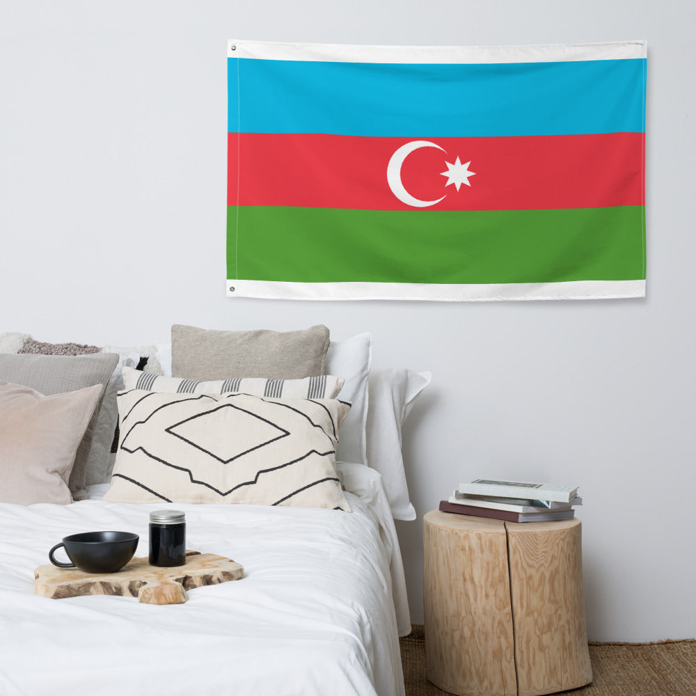 National Flag Wall Flags - Collection 1 Azerbaijan flag