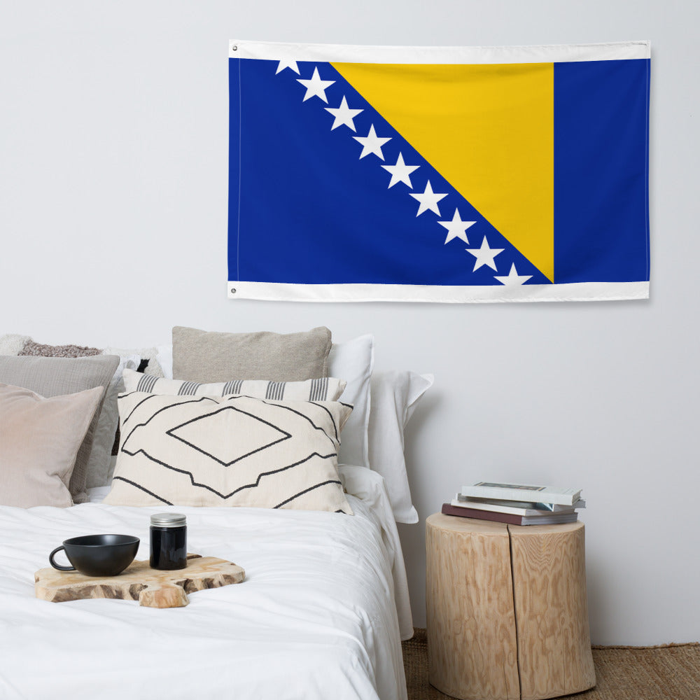 National Flag Wall Flags - Collection 1 Bosnia and Herzegovina flag