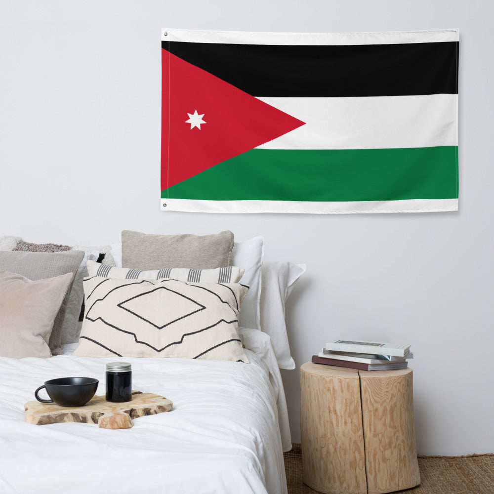 National Flag Wall Flags - Collection 1 Jordan flag