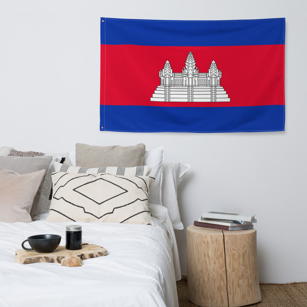 National Flag Wall Flags - Collection 1 Cambodia flag