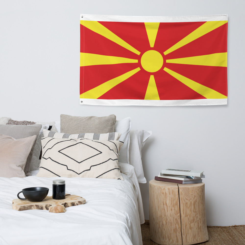 National Flag Wall Flags - Collection 2 North Macedonia flag