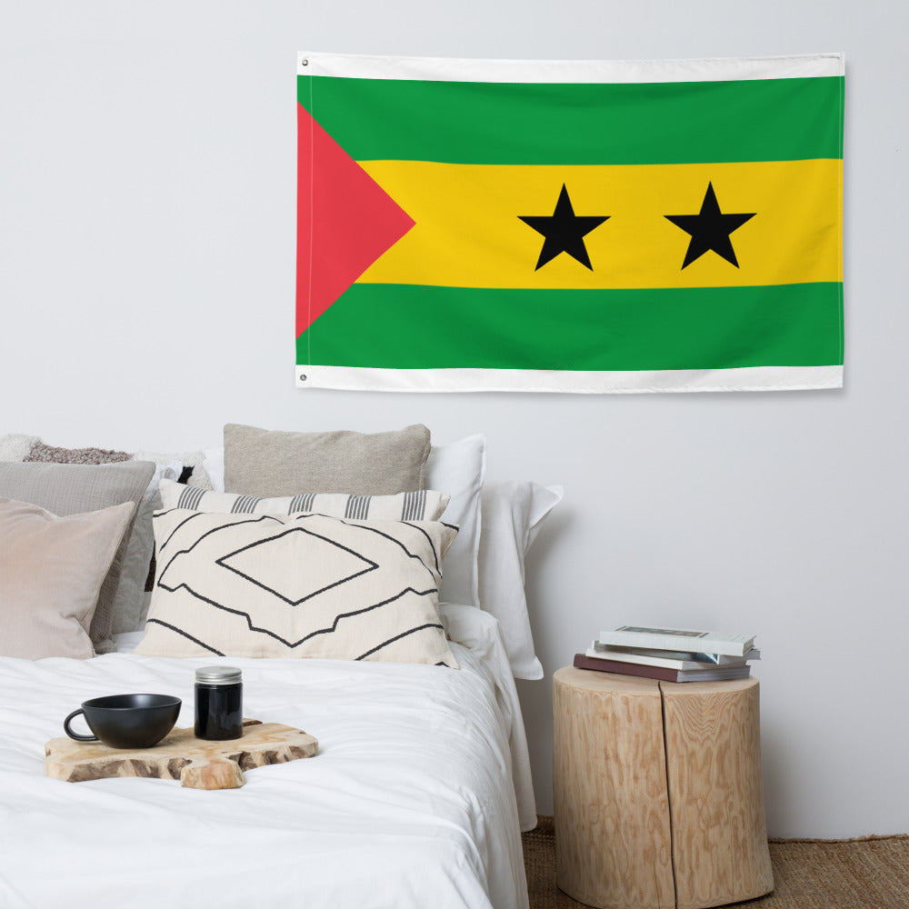 National Flag Wall Flags - Collection 2 Sao Tome and Principe flag
