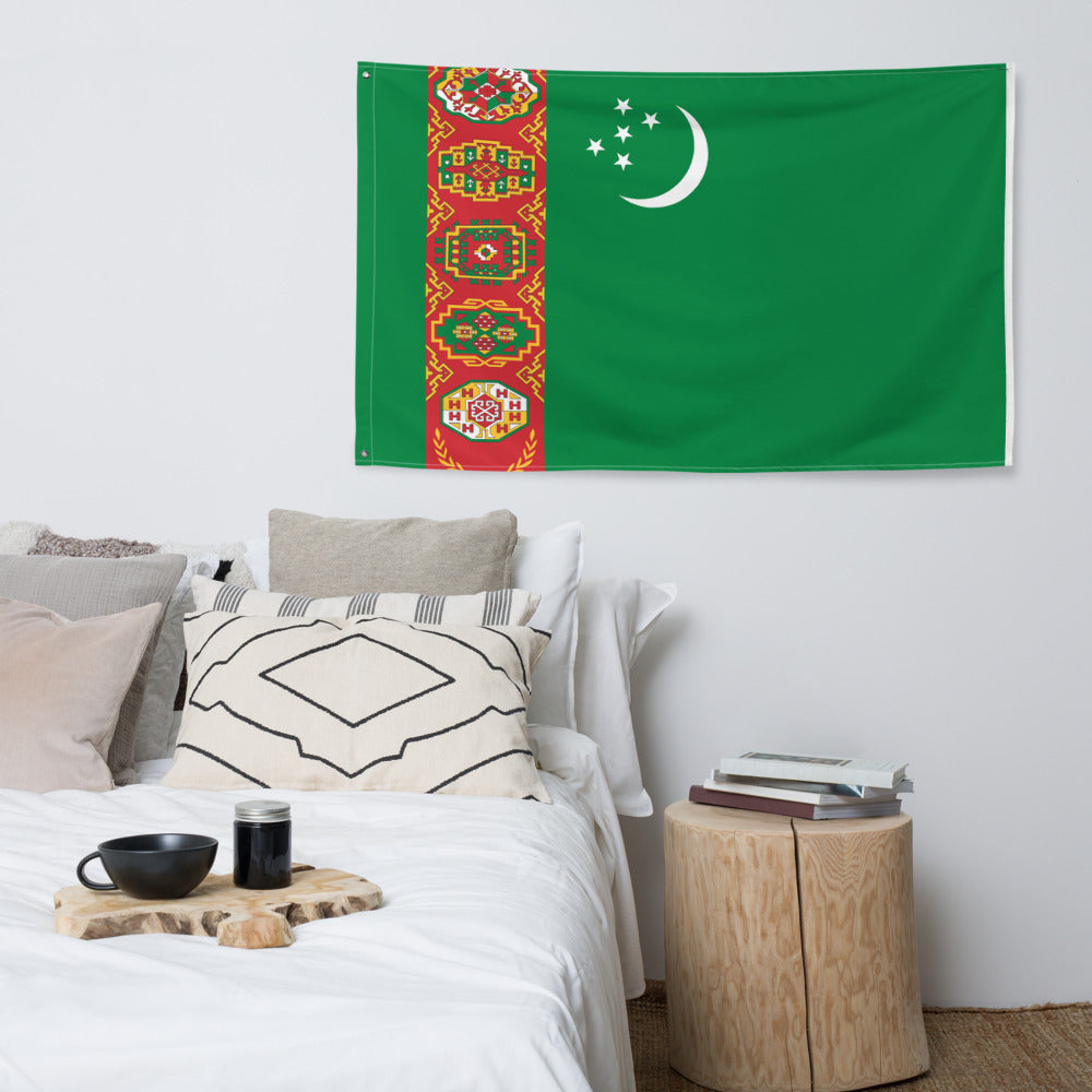 National Flag Wall Flags - Collection 2 Turkmenistan flag